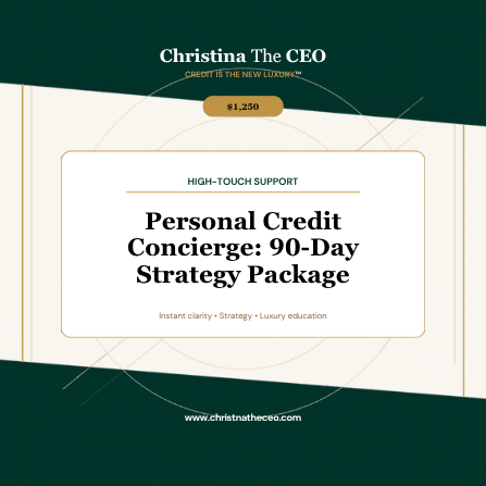 Christina The CEO Personal Credit Concierge Plus exact matching product cover